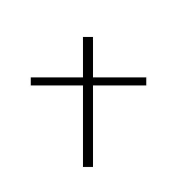 Hıristiyan çapraz vektör çizimi tasarımı