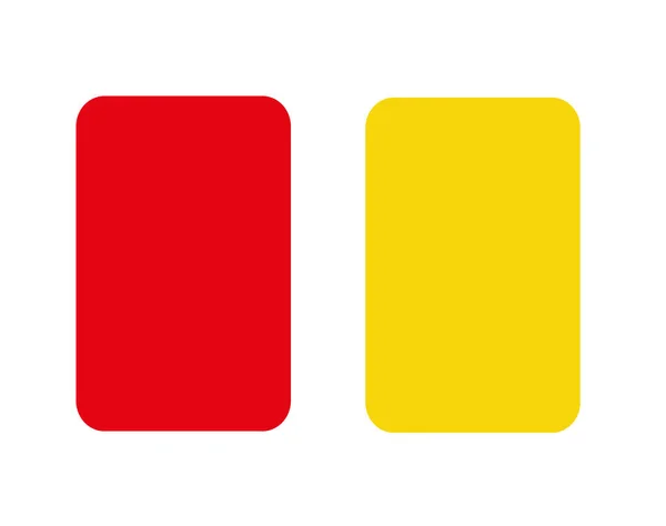 Σχεδιασμός Εικονογράφησης Φορέα Κίτρινης Και Κόκκινης Κάρτας Royalty Free Διανύσματα Αρχείου