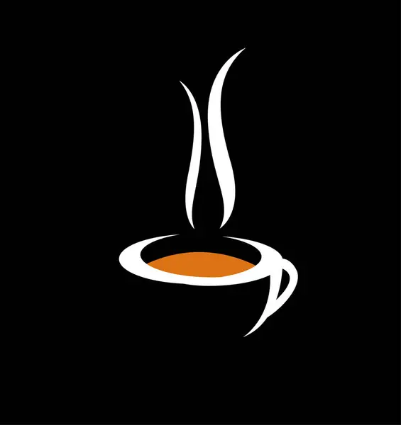 Чашка Кофе Дым — стоковый вектор