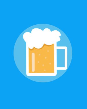 Şişe bira vektör çizim