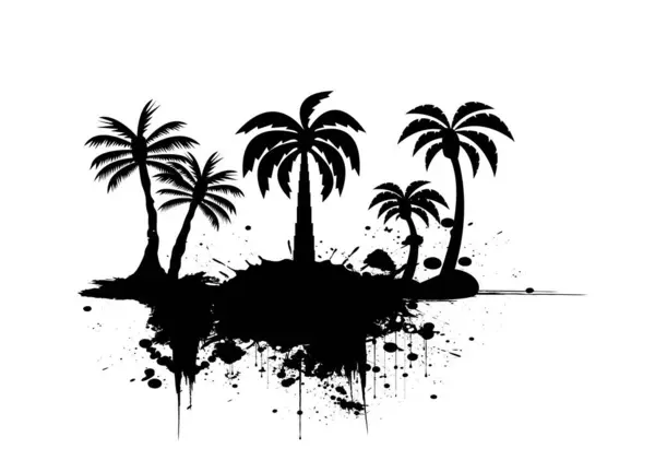Palm Tree Image Vector Illustration Stock Vector