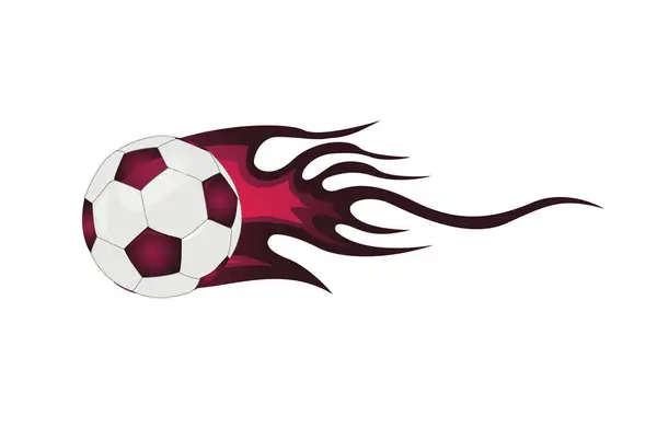 Soccer Ball Flames Vector Royalty Free Stock Illustrations