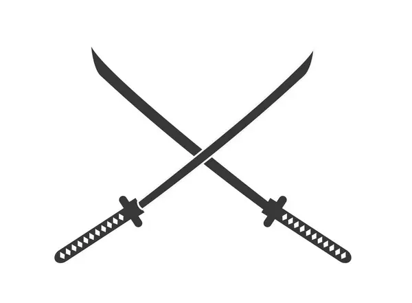 Katana Japanische Schwertillustration Stockvektor