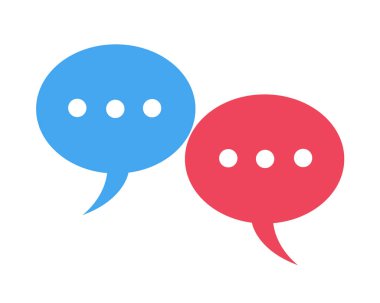 Konuşma balonu vektör çizimi