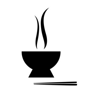 Sıcak sebze çorbası. vektör çizimi izole edildi.