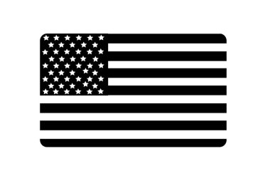 Birleşik Devletler bayrağı izole edilmiş vektör