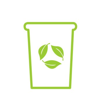 Geri dönüşüm simgesi vektör resimlemesi