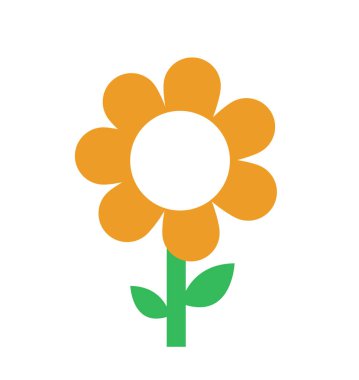 renkli bahar çiçek vektör çizim