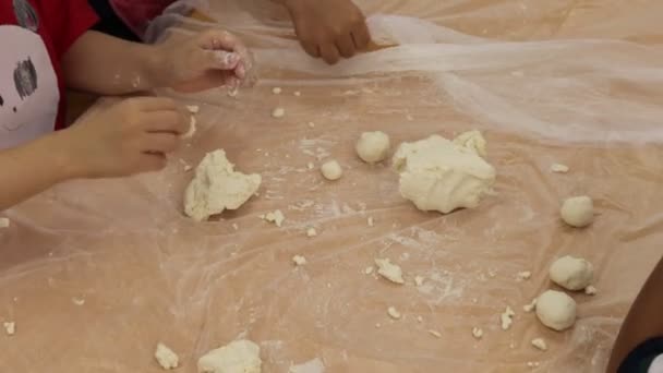Mix Flour Glutinous Rice Flour Hand Make Delicious Dough Glutinous — Video Stock