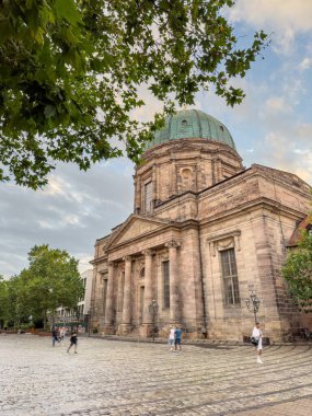 St. Elizabeth Church is a roman catholic church in Nuremberg old town. Nuremberg is the second largest city of Bavaria state in Germany. clipart