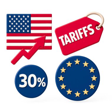 ABD gümrük vergilerinin Avrupa mallarına% 30 oranında vergi uygulaması, fiyatları ve enflasyonu etkilemesi ve uluslararası ticaret ve politika kararlarında müzakerelere yol açmasıyla ticaret gerginlikleri tırmandı.