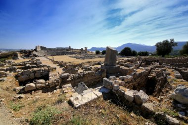 Eski şehir Xanthos 'un manzarası. Xanthos, Antalya 'nın Kas kentindeki Kinik köyünde yer alan antik bir şehirdir..