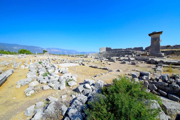 Blick Auf Die Antike Stadt Xanthos Xanthos Ist Eine Antike — Stockfoto