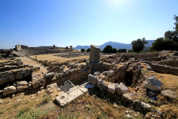 黄索斯古城的景色 仙人掌 Xanthos 是一个古城 位于安塔利亚市中心卡斯的Kinik村 — 图库照片