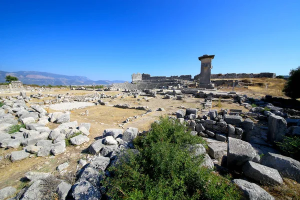 Blick Auf Die Antike Stadt Xanthos Xanthos Ist Eine Antike — Stockfoto