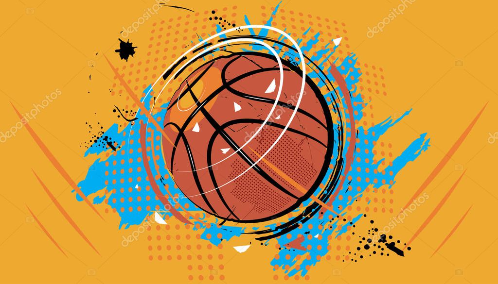 Basketball pop art design- vector illustration.