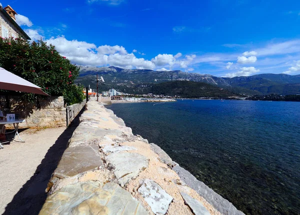 Affascinanti Stradine Mura Difensive Della Storica Città Budva Montenegro — Foto Stock