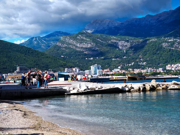 Beautiful Coast Montenegro Budva Riviera View Sea Beaches Towns Unforgettable — Stock Photo, Image