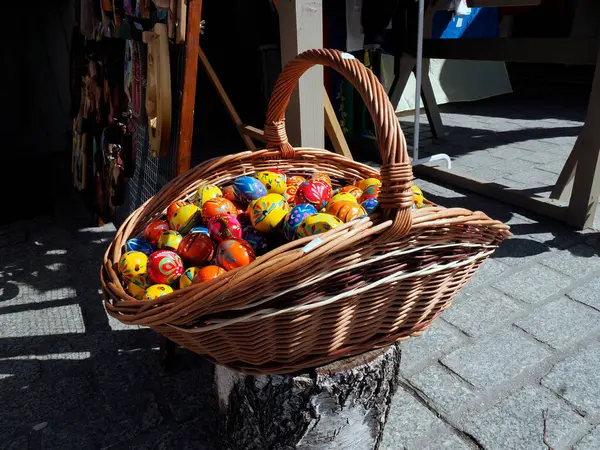 Stock image he Christmas fair is a place where traditional delicacies and folk handicrafts are sold.