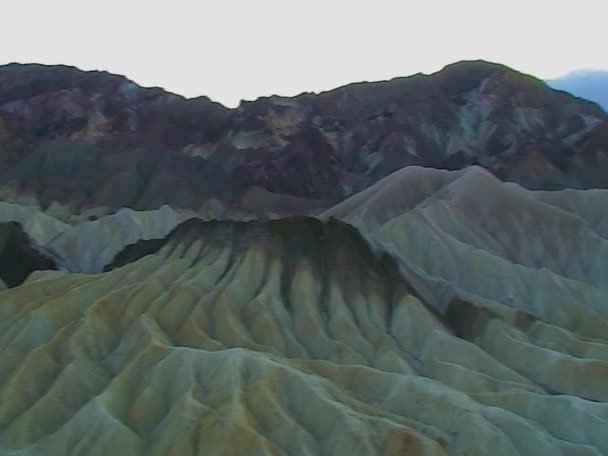Badlands View Zabriskie Point Death Valley National Park California — Wideo stockowe