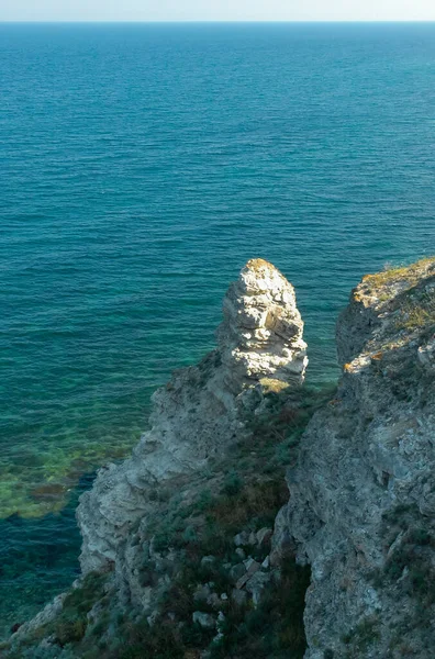 Felsen Und Steine Der Erdrutschküste Von Dschangul Westen Der Krim — Stockfoto