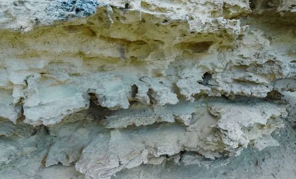 Weathering Shell Rocks Dzhangul Landslide Coast Western Crimea Tarkhankut — Stock Photo, Image