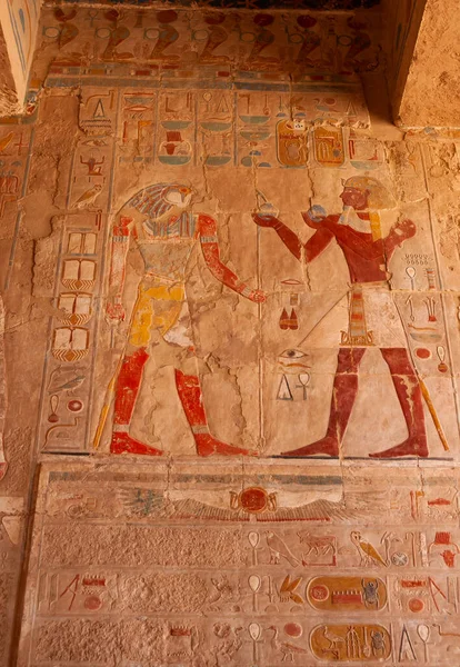 Egypt Luxor Μαρτιου 2019 Αρχαιολογικός Χώρος Σχέδια Και Γεωγλυφικά Στους — Φωτογραφία Αρχείου