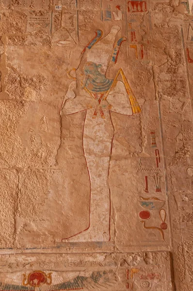 Egypt Luxor Březen 2019 Archeologické Naleziště Kresby Geoglyfy Zdech Starověkého — Stock fotografie