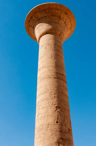 Egypt Luxor Maart 2019 Gerestaureerde Ruïnes Van Een Oude Egyptische — Stockfoto