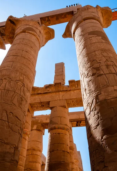 stock image EGYPT,  KARNAK - MARCH 01, 2019:  ruins of an ancient temple complex in Karnak, Egypt