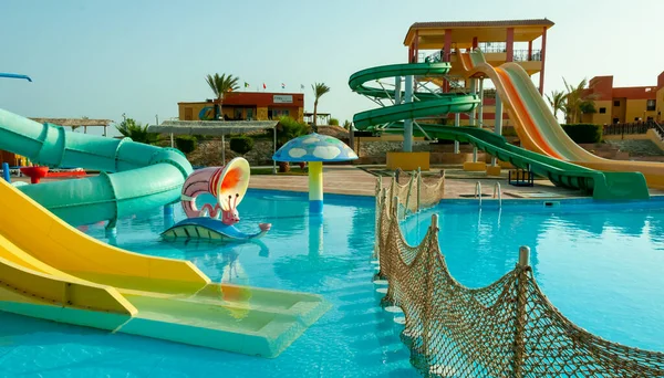 Egypt February 2019 Swimming Pool Mini Water Park Interior Hotel — Stock Photo, Image