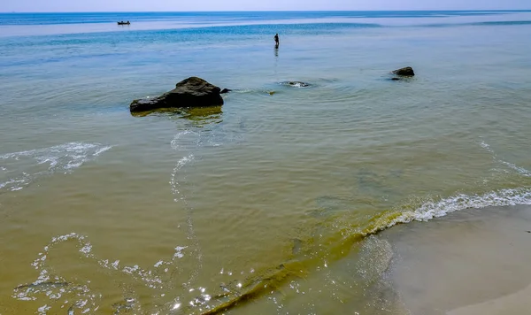 Nodularia Spumigena Désastre Écologique Prolifération Toxique Algues Bleues Dans Mer — Photo