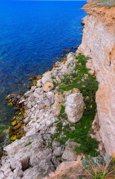 Een Onneembare Steile Rotsachtige Kust Het Oosten Van Krim — Stockfoto