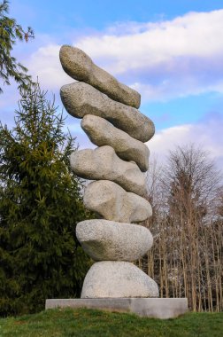 NEW JERSEY, ABD - 09 Aralık 2011: Heykel Arazisi Parkı 'nda sanat eseri, Heykel Zeminleri, Hamilton, NJ