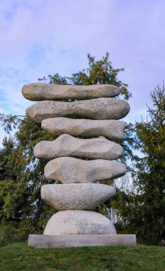 NEW JERSEY, ABD - 09 Aralık 2011: Heykel Arazisi Parkı 'nda sanat eseri, Heykel Zeminleri, Hamilton, NJ