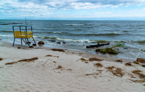Consequences Accident Kakhovka Power Plant Pollution Beaches Odessa Garbage Plant — Stock Photo, Image