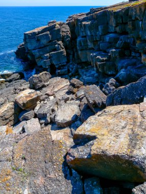 Yılan 'ın (Zmiinyi) Ukrayna' nın kuzeyindeki sahil kayalıkları