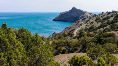 Kırım manzarası, Cape Kapchik manzarası, Novy Svet, Kırım