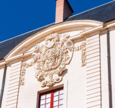 NANTES, FRANCE - 12 Eylül 2017: Katedralin iç unsurları, Brittany Duke 's Kalesi' nin iç manzarası. Şato şimdi Nantes Tarih Müzesi 'ne ev sahipliği yapıyor.