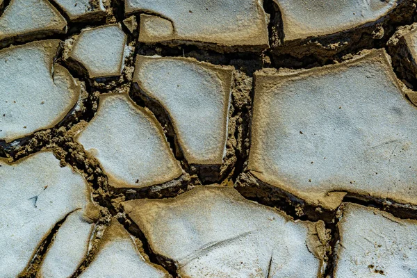 Hyperhaline Kuyalnik Estuary Dry Cracked Therapeutic Mud Bottom Drying Reservoir — Stock Photo, Image