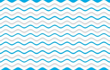 Deniz. Okyanus. Denizci dürtüleri. Tarzlı okyanus dalgalarıyla donatılmış bir arka plan. Vektör bg. Soyut renkli arkaplan.