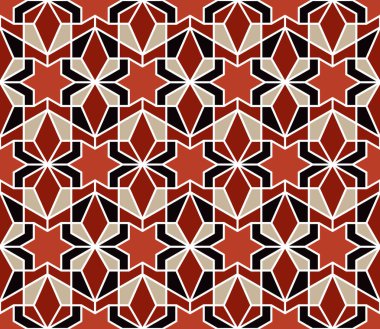 Kusursuz giriş şekli. Geleneksel İslami Tasarım. Cami dekorasyonu. Kusursuz geometrik desen. Kusursuz İslami şablon. Arkaplan vektör çizimi. Fas 'ta kusursuz vektör deseni.