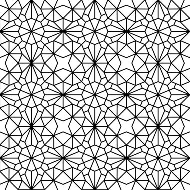 Kusursuz giriş şekli. Geleneksel İslami Tasarım. Cami dekorasyonu. Kusursuz geometrik desen. Kusursuz İslami şablon. Arkaplan vektör çizimi. Fas 'ta kusursuz vektör deseni.