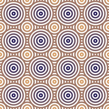 Kusursuz geometrik desen. Daireler çizerek. Halkaların şekli. Girih pürüzsüz desen. Vektör dekoratif desen. Fas Geleneksel İslami Tasarımı. Cami dekorasyonu. Soyut arkaplan.