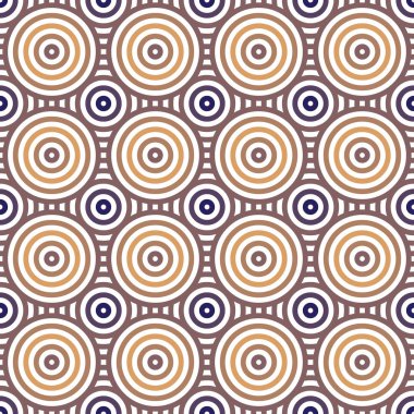 Kusursuz geometrik desen. Daireler çizerek. Halkaların şekli. Girih pürüzsüz desen. Vektör dekoratif desen. Fas Geleneksel İslami Tasarımı. Cami dekorasyonu. Soyut arkaplan.