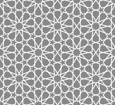 Kusursuz giriş şekli. Geleneksel İslami Tasarım. Cami dekorasyonu. Kusursuz geometrik desen. Kusursuz İslami şablon. Arkaplan vektör çizimi. Fas 'ta kusursuz vektör deseni.