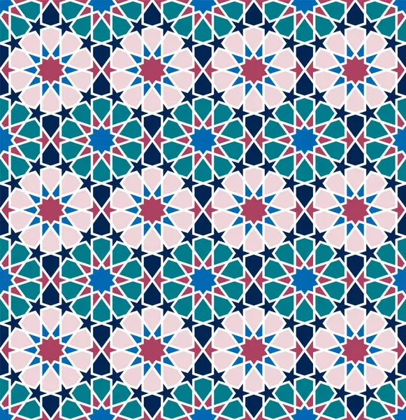 Kusursuz giriş şekli. Geleneksel İslami Tasarım. Cami dekorasyonu. Kusursuz geometrik desen. Kusursuz İslami şablon. Arkaplan vektör çizimi. Fas 'ta kusursuz vektör deseni.