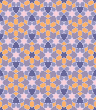 Kusursuz giriş şekli. Geleneksel İslami Tasarım. Cami dekorasyonu. Kusursuz geometrik desen. Kusursuz İslami şablon. Arkaplan vektör çizimi. Fas 'ta kusursuz vektör deseni.