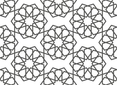 Kusursuz giriş şekli. Geleneksel İslami Tasarım. Cami dekorasyonu. Kusursuz geometrik desen. Kusursuz İslami şablon. Arkaplan çizimi. Fas 'ın kusursuz deseni.