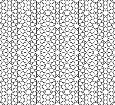 Kusursuz giriş şekli. Geleneksel İslami Tasarım. Cami dekorasyonu. Kusursuz geometrik desen. Kusursuz İslami şablon. Arkaplan çizimi. Fas 'ın kusursuz deseni.